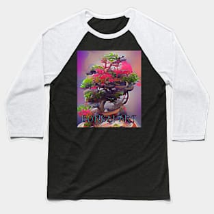 Bonsai Art, Colorful Algoart Baseball T-Shirt